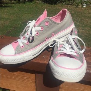 CONVERSE sneakers grey and pink